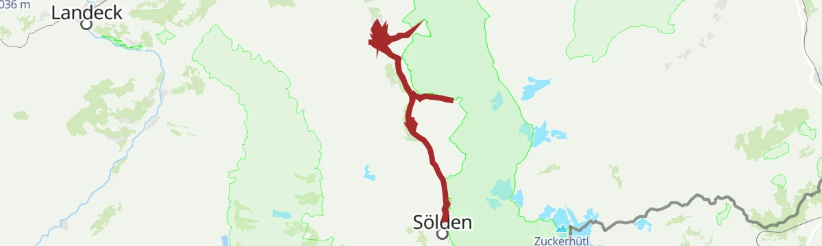 Route map: Rennradtour kleiner Ötztaler - die 4 Bergdörfer Tour
